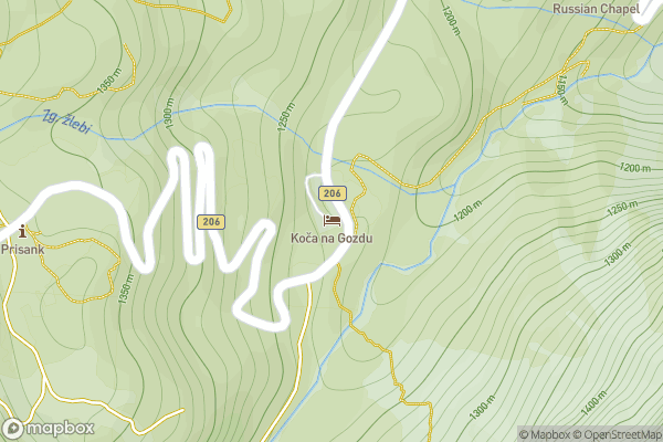 static Mapbox map