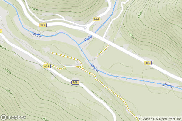 static Mapbox map
