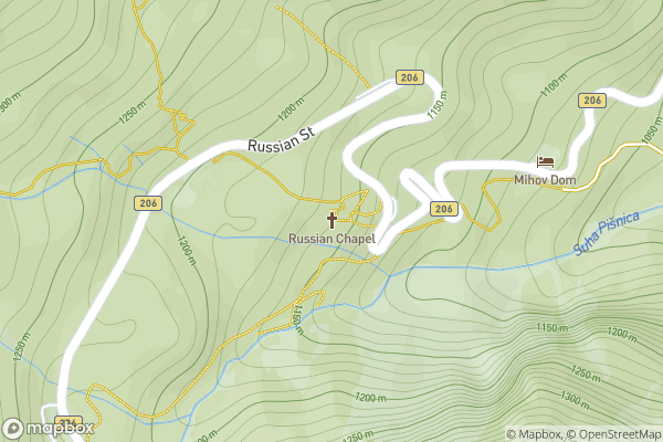 static Mapbox map