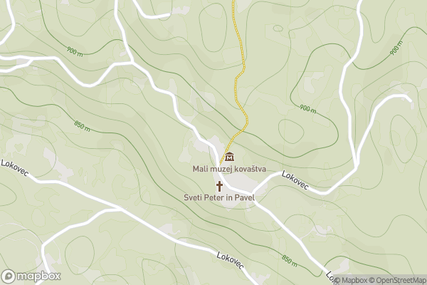 static Mapbox map