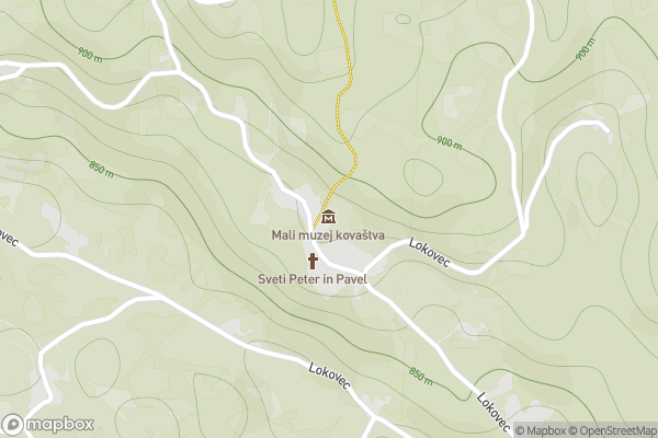 static Mapbox map