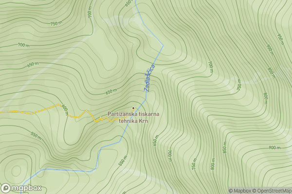 static Mapbox map