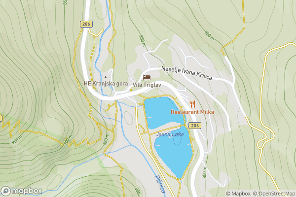static Mapbox map