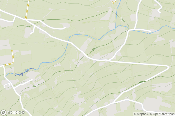 static Mapbox map