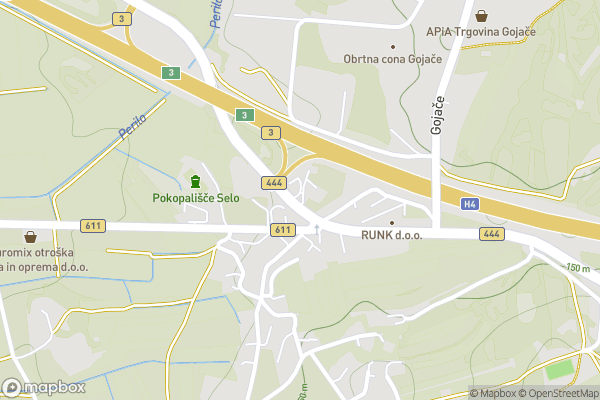 static Mapbox map