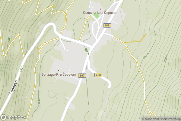 static Mapbox map