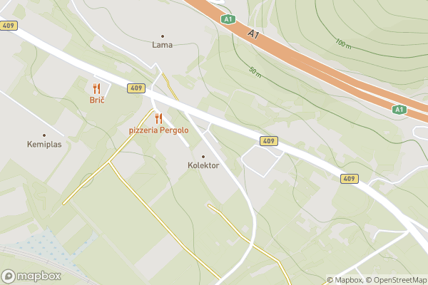 static Mapbox map