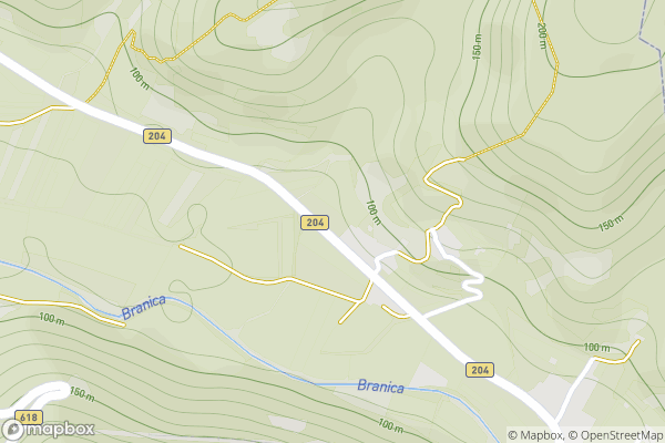 static Mapbox map