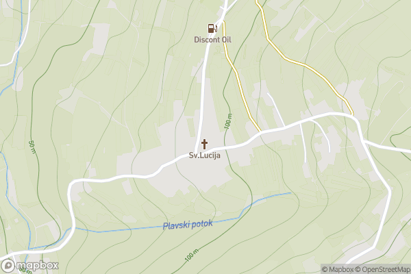 static Mapbox map