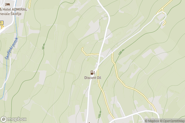 static Mapbox map
