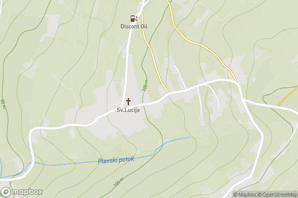 static Mapbox map
