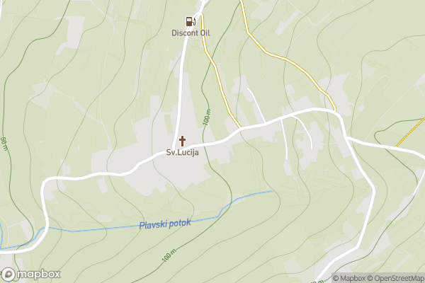 static Mapbox map