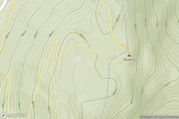static Mapbox map