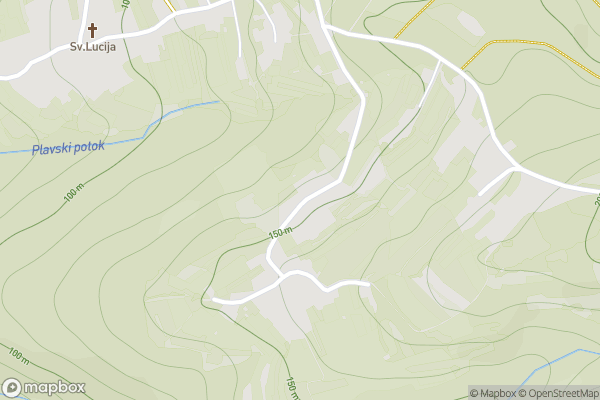 static Mapbox map