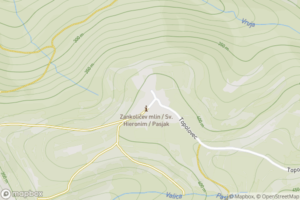 static Mapbox map