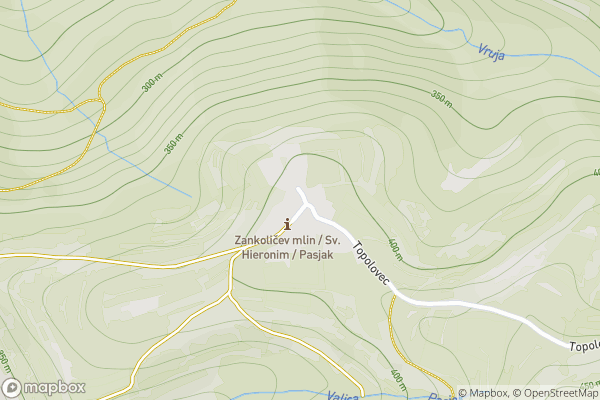 static Mapbox map