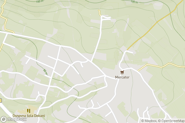 static Mapbox map
