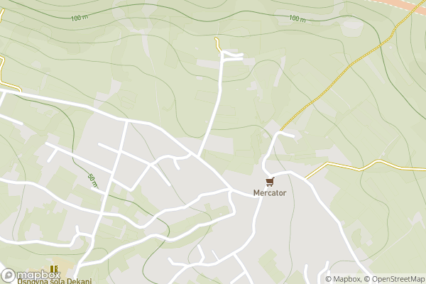 static Mapbox map