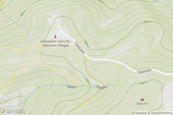 static Mapbox map