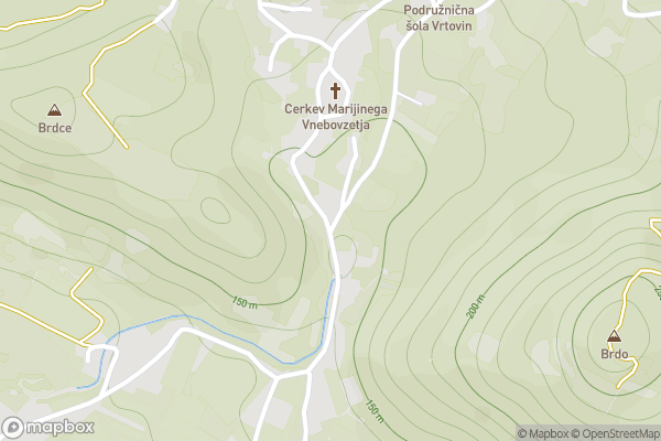 static Mapbox map