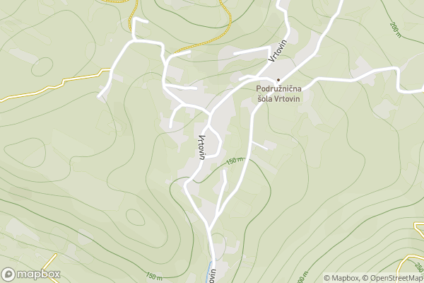 static Mapbox map