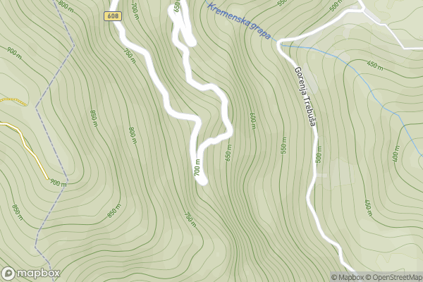 static Mapbox map