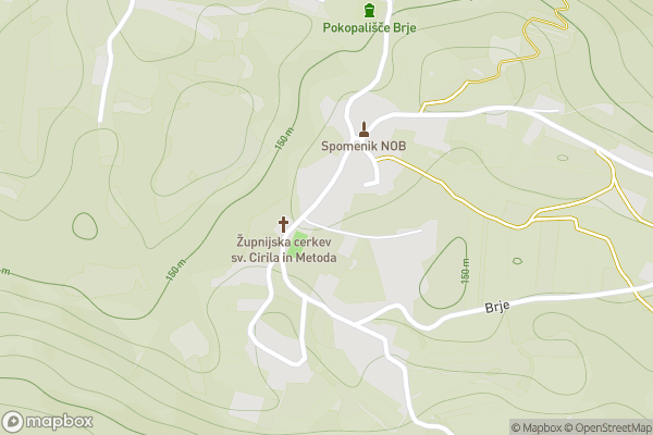 static Mapbox map