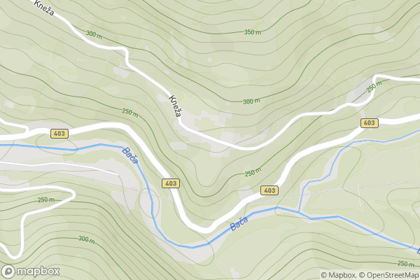 static Mapbox map