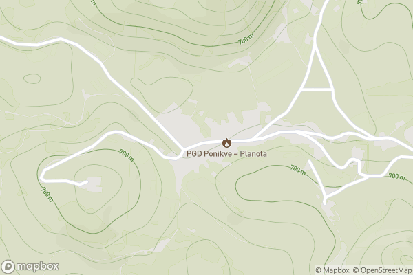 static Mapbox map