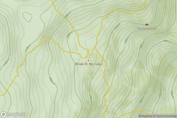 static Mapbox map