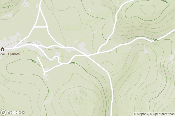 static Mapbox map