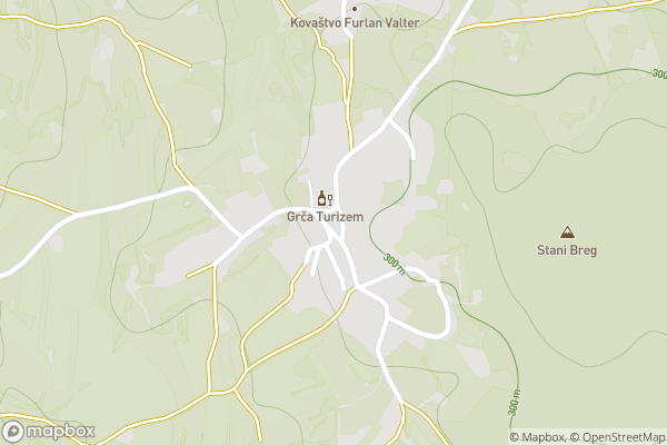 static Mapbox map