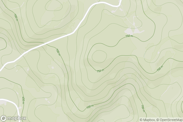 static Mapbox map