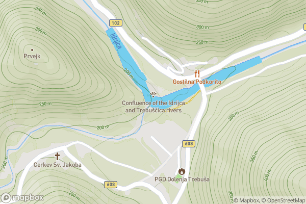 static Mapbox map