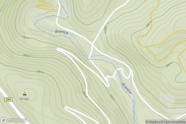 static Mapbox map