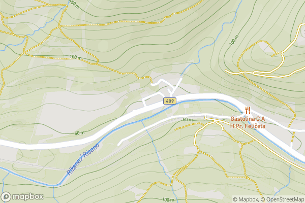 static Mapbox map