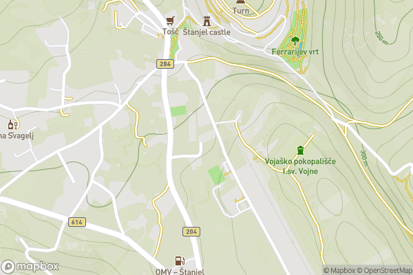 static Mapbox map