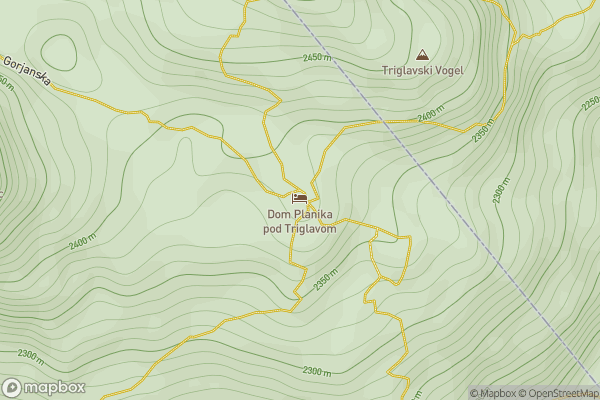 static Mapbox map