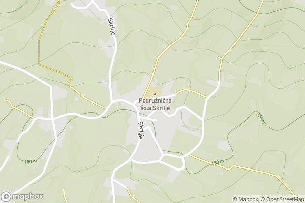 static Mapbox map