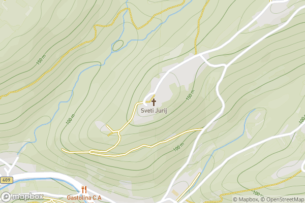 static Mapbox map