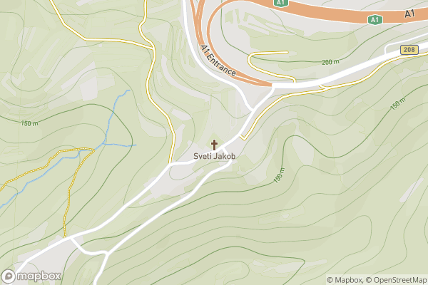 static Mapbox map