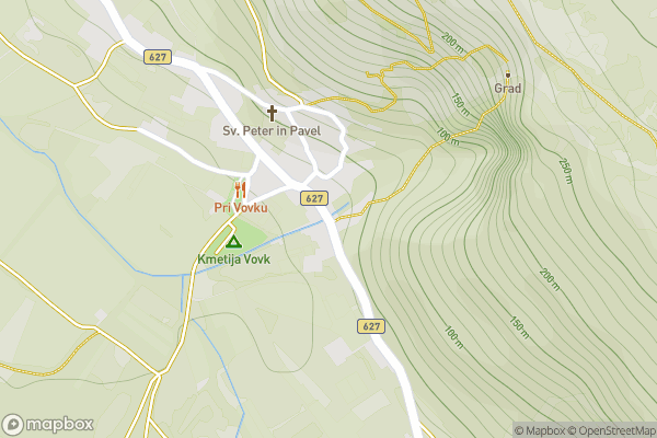 static Mapbox map