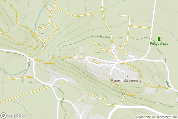 static Mapbox map