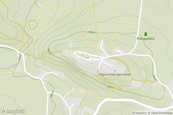 static Mapbox map