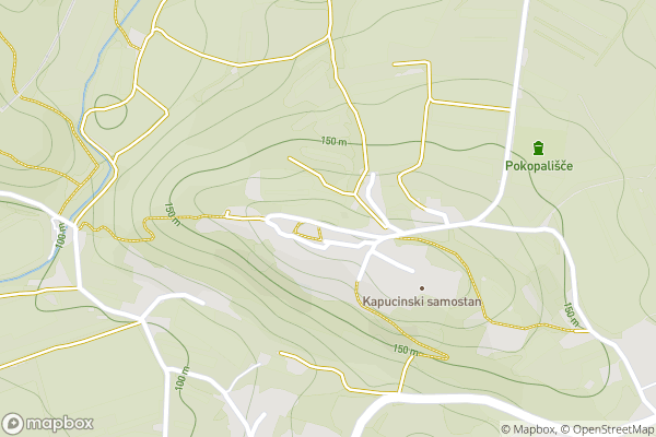 static Mapbox map