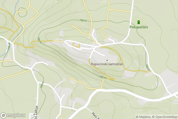 static Mapbox map