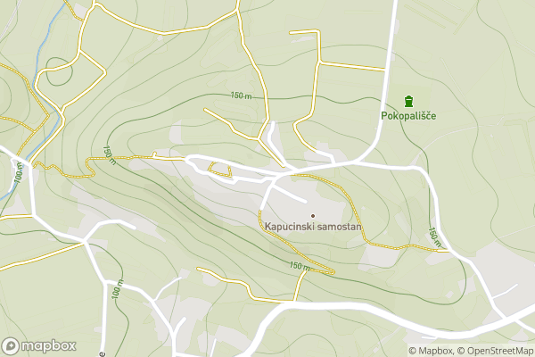 static Mapbox map