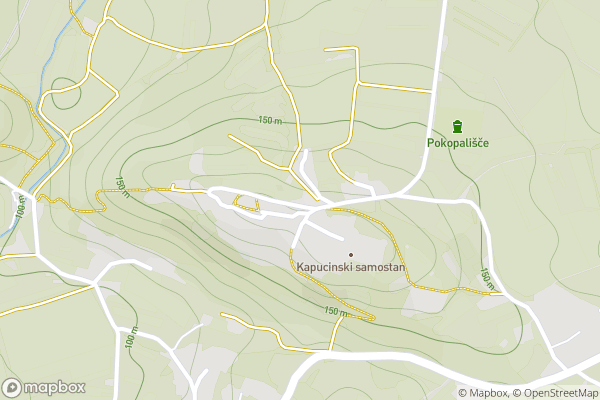 static Mapbox map