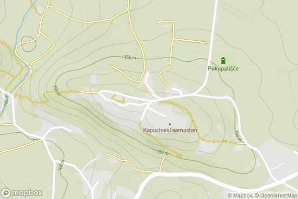 static Mapbox map