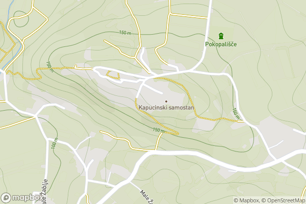 static Mapbox map